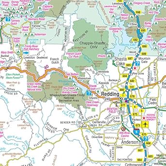 Northern California Sectional Map - Wide World Maps & MORE!