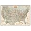 RE00620115 United States Executive Political Map - Enlarged Dry Erase Laminated