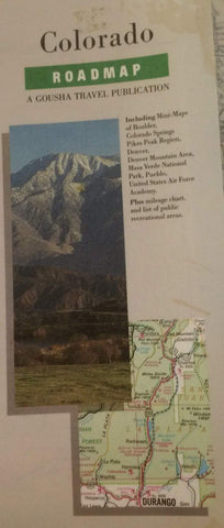 Colorado State Map (A Gousha travel publication) [Paperback]