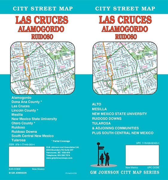 Las Cruces / Alamogordo / Ruidoso, New Mexico Street Map [Map] GM Johnson - Wide World Maps & MORE!