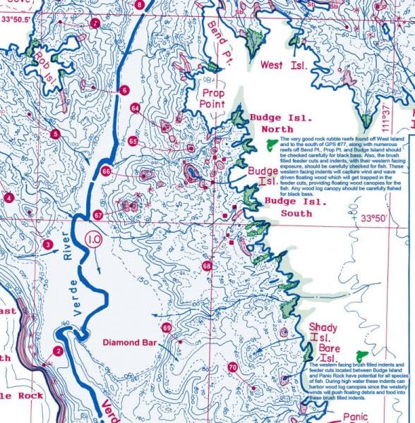 Bartlett & Horseshoe Reservoirs with Fish Habitats! [Map] Fish N. Maps - Wide World Maps & MORE!