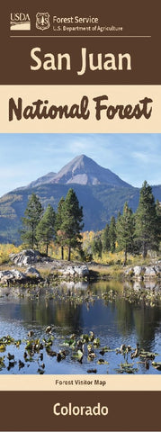 San Juan National Forest, Colorado Forest Visitor Map