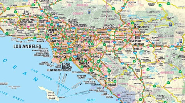 Large Print California Easy-to-Read State Map - Wide World Maps & MORE!