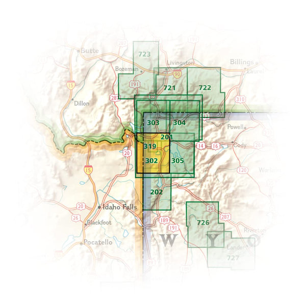 Old Faithful: Yellowstone National Park SW (Trails Illustrated Map, 302) - Wide World Maps & MORE!