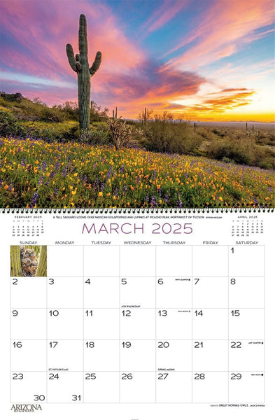 Arizona Highways 2025 Classic Wall Calendar