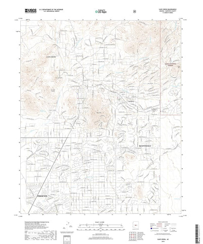 Cave Creek, Arizona (US Topo 7.5'×7.5' Topographic Quadrangle)