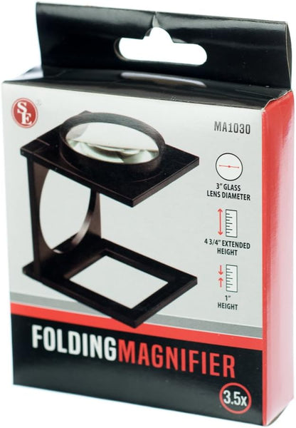 SE 3.5× Folding Magnifier - MA1030 - Wide World Maps & MORE!
