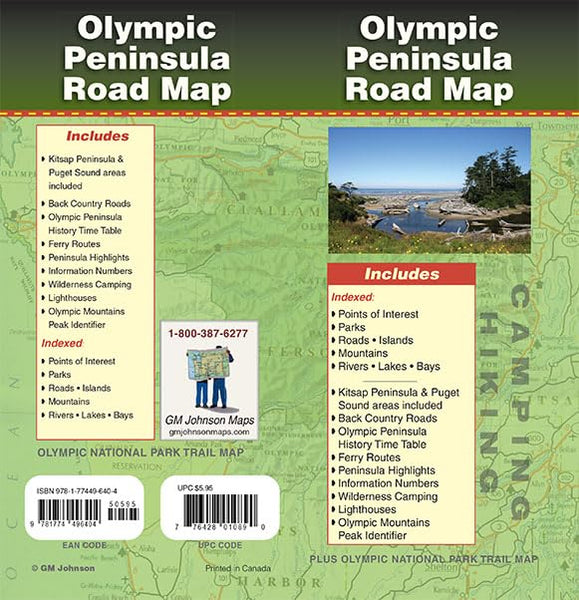 Olympic Peninsula, Washington Regional Map [Map] GM Johnson