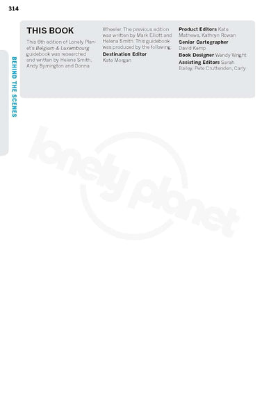 Lonely Planet Belgium & Luxembourg (Multi Country Guide) Lonely Planet; Smith, Helena; Symington, Andy and Wheeler, Donna - Wide World Maps & MORE!