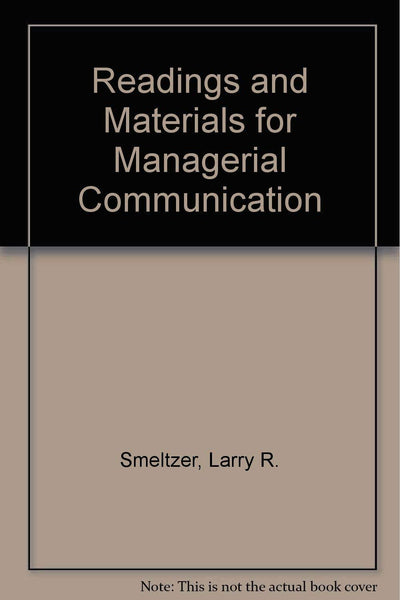 Readings and Materials for Managerial Communication [Paperback] Murranka, Patricia