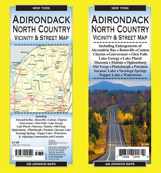 Adirondack North Country Vicinity & Street Map (New York)