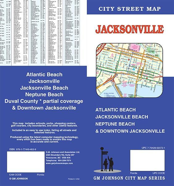 City Strreet Map Jacksonville (Florida)