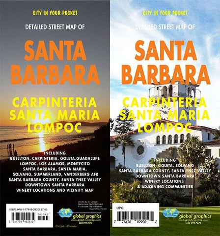 Santa Barbara / Santa Maria / Santa Ynez Valley, California Street Map [Map] GM Johnson - Wide World Maps & MORE!
