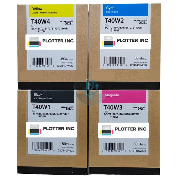 Plotter Inc SureColor T40W Ink Tank Set T40W120 T40W220 T40W320 T40W420 - Wide World Maps & MORE!