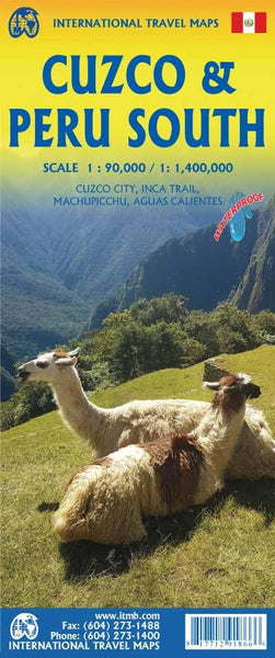 Cuzco & Peru South Travel Map Waterproof 2025 edi [Map] ITMB Publishing Ltd