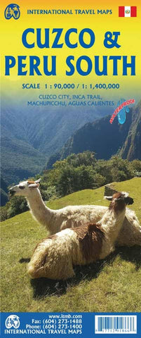 Cuzco & Peru South Travel Map Waterproof 2025 edi [Map] ITMB Publishing Ltd