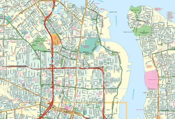 Jacksonville Florida Street Map Map Gm Johnson Wide World Maps And More