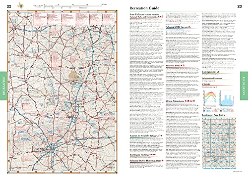 Texas Road & Recreation Atlas - 2nd Edition, 2022 (Benchmark Road & Recreation Atlases) [Spiral-bound] Benchmark Maps - Wide World Maps & MORE!