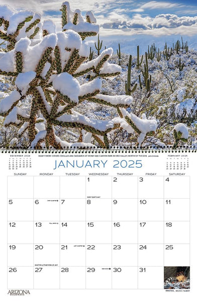 Arizona Highways 2025 Classic Wall Calendar