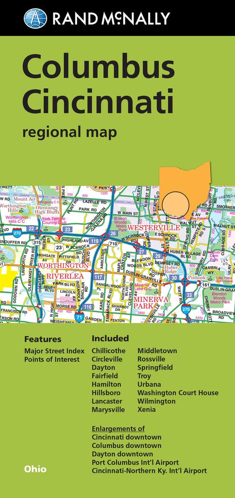 Columbus | Cincinnati Regional Map