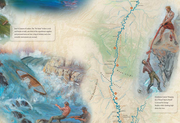 Into the Unknown — John Wesley Powell’s 1869 Colorado River Exploring Expedition: Illustrated Map & Adventure Anthology - Wide World Maps & MORE!
