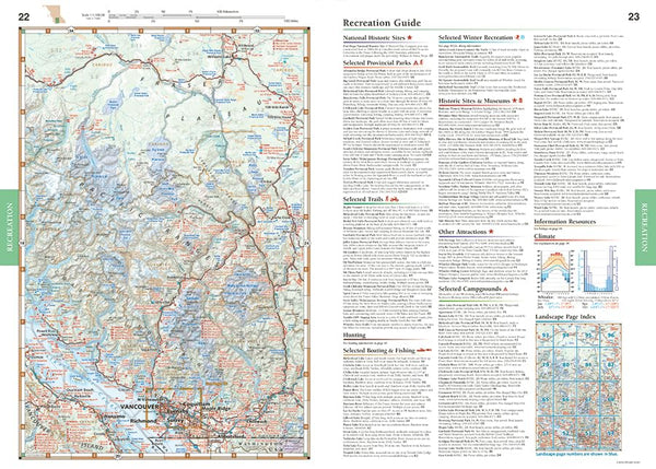 British Columbia Road & Recreation Atlas - Wide World Maps & MORE!