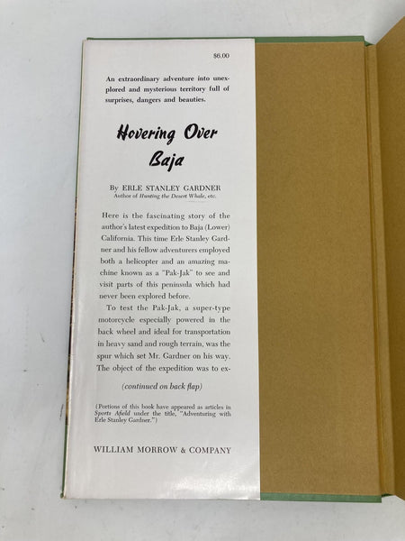 Hovering Over Baja: Adventure By Helicopter Into the Remote, Mysterious Palm-Lined Canyons of Lower California [Hardcover] Stanley Gardner, Erle