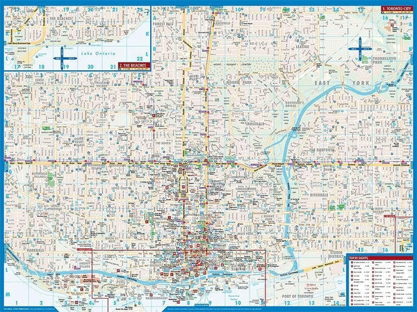 Laminated Toronto Map (English Edition)