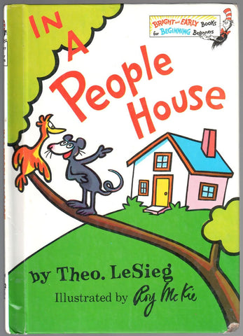 In A People House By Theo. LeSieg (Vintage Hardcover, 1972) A Bright & Early Book For Beginning Beginners [Hardcover] Theo. LeSieg