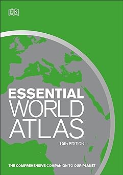 Essential World Atlas, 10th Edition (DK Reference Atlases) - Wide World Maps & MORE!