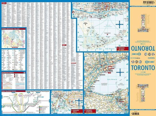 Laminated Toronto Map (English Edition)