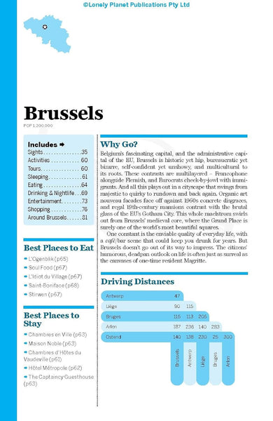 Lonely Planet Belgium & Luxembourg (Multi Country Guide) Lonely Planet; Smith, Helena; Symington, Andy and Wheeler, Donna - Wide World Maps & MORE!
