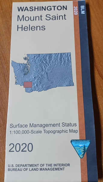 Mount Saint Helens Washington Surface Management Status Map [Map]