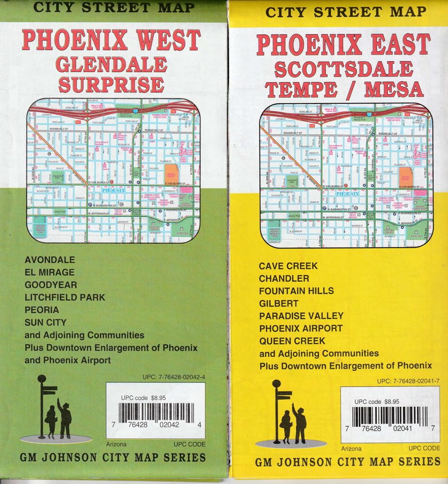 City Street Maps Phoenix | Glendale | Surprise | Scottsdale | Tempe | Mesa - Wide World Maps & MORE!