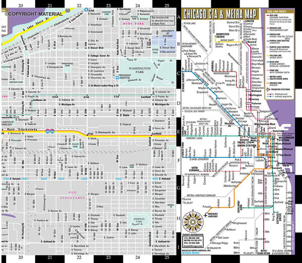 Streetwise Chicago Map - Laminated City Center Street Map of Chicago, Illinois