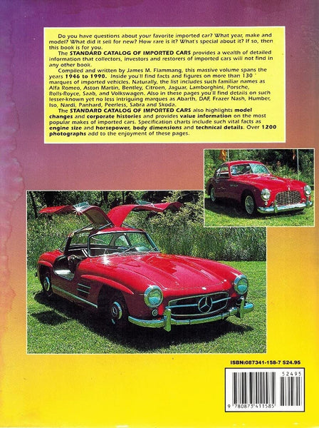 Standard Catalog of Imported Cars 1946-1990 [Paperback] Flammang, James M. - Wide World Maps & MORE!