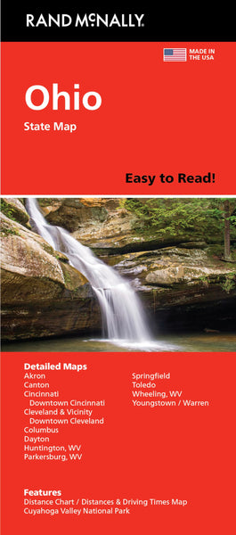 Rand McNally Easy to Read: Ohio State Map