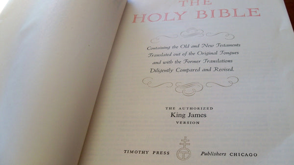 The Holy Bible REMBRANDT Edition Authorized King James Version & Family Record, etc., etc. [Hardcover] Rembrandt Edition and Fritz Kredel and Rembrandt