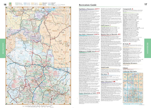 Arizona Road and Recreation Atlas - Wide World Maps & MORE!