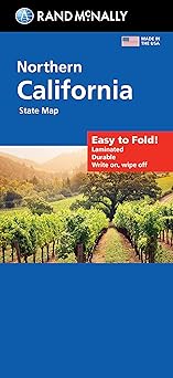 Northern California State map (Easy To Fold! Laminated Folded Map) - Wide World Maps & MORE!