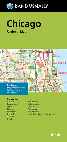 Rand McNally Folded Map: Chicago Regional Map Rand McNally