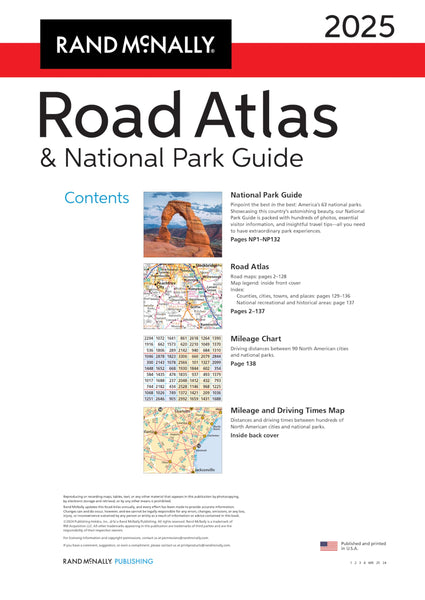 2025 Road Atlas & National Park Guide (Used - Like New)