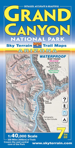 Grand Canyon Trail Map 7th Edition [Map] Sky Terrain and Kent Schulte