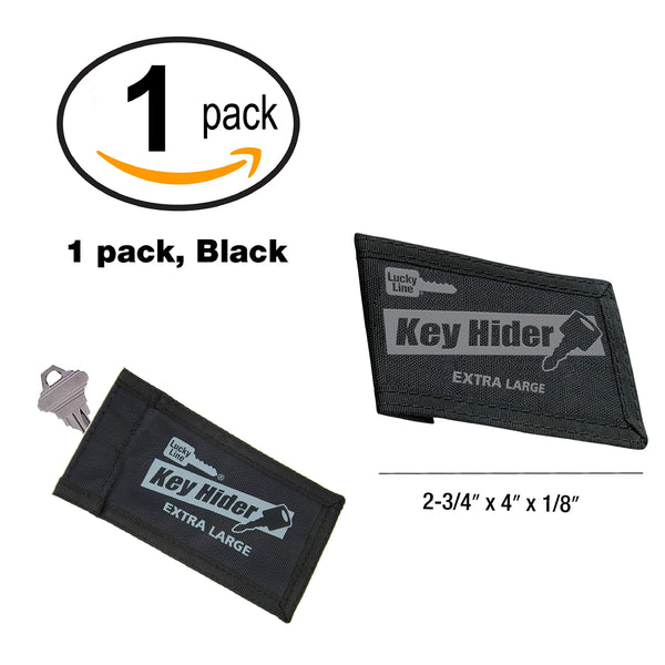 Lucky Line Key Hider Pouch, Velcro Nylon Adhesive, Large (91401) - Wide World Maps & MORE!