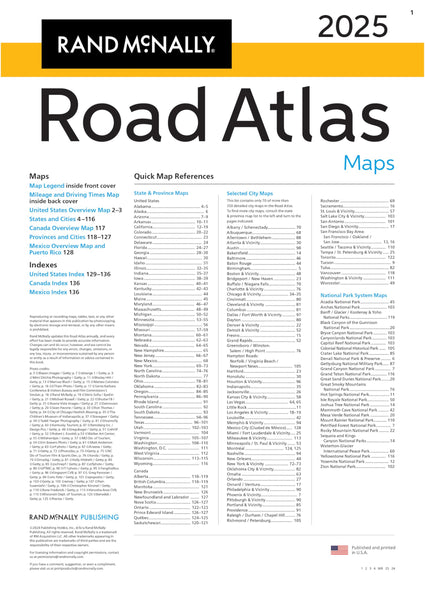 2025 Road Atlas (Used - Very Good)