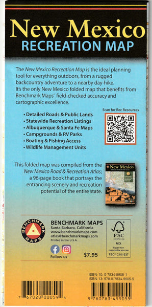 Land of Enchantment: New Mexico Recreation Map [Map] BM Maps - Wide World Maps & MORE!