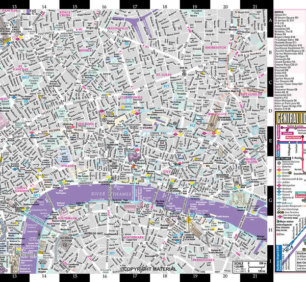 Streetwise London Map - Laminated City Center Street Map of London, England - Wide World Maps & MORE!