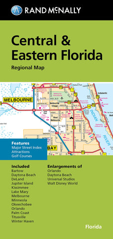 Rand McNally Folded Map: Central & Eastern Florida Regional Map [Map] Rand McNally