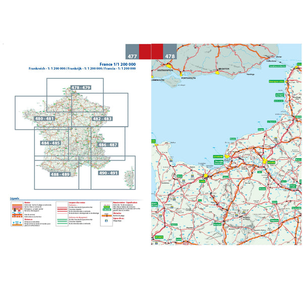 Atlas Routier France 2024 (A4-Broche) [Paperback] unknown author - Wide World Maps & MORE!