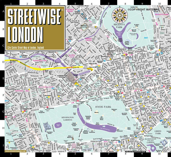 Streetwise London Map - Laminated City Center Street Map of London, England - Wide World Maps & MORE!